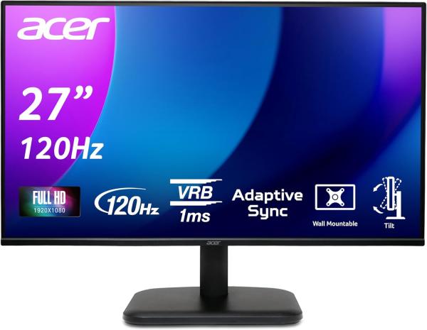 Image Écran PC 27" FHD Acer EK271Gbif - 120Hz, 1ms - Noir à 94,90€