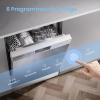 Image Lave-vaisselle COMFEE' CDWPF1201PS - Pose Libre - Gris à 274,99€