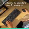 Image Pack souris et clavier Logitech MK295 Silent - Noir à 29,99€