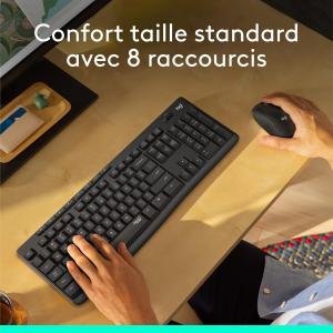 Image Pack souris et clavier Logitech MK295 Silent - Noir à 29,99€