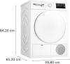Image Sèche linge Bosch WTH8300DFR Série 4 - 8kg - Blanc à 419€