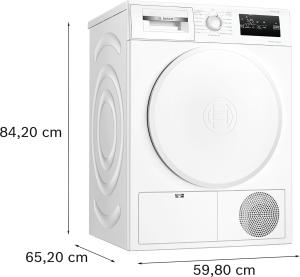Image Sèche linge Bosch WTH8300DFR Série 4 - 8kg - Blanc à 419€