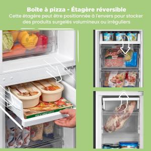 Image Combiné Réfrigérateur Congélateur Comfee' RCB169DK2(E) - 174L - Noir à 234,99€
