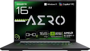 Image PC Portable 16" Gigabyte Aero X16 (Ryzen AI7350, RAM 32Go, SSD 1To, RTX5060) - Gris foncé à 1499€