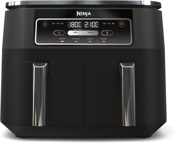 Image Friteuse sans Huile Ninja Foodi AF200EU Dual Zone - Noir à 129€