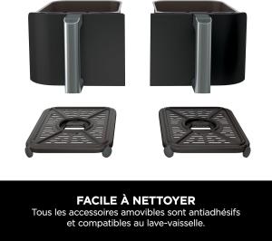 Image Friteuse sans Huile Ninja Foodi AF200EU Dual Zone - Noir à 129€