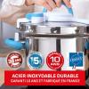 Image Cocotte-minute Induction Seb P4904916 ClipsoMinut' Easy+ - 9 L - Inox à 109,99€