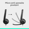 Image Casque Filaire PC Logitech H390 - Noir à 26,59€