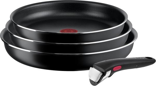 Image Set de 3 poêles Tefal L15990 Ingenio Easy On - 22/24/26cm - Noir à 49,99€