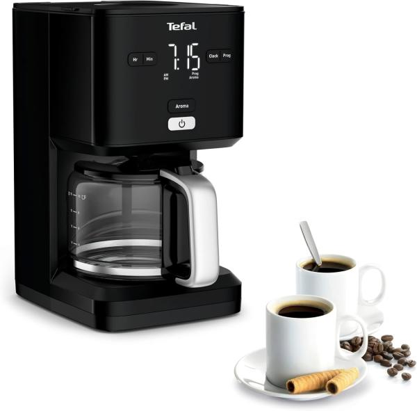 Image Cafetière filtre Tefal CM600810 Smart'n Light - Noir à 49,99€