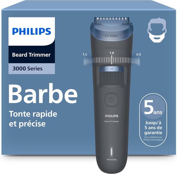Image Tondeuse à barbe Philips BT3619/15 Série 3000 - Noir à 24,99€