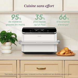 Image Friteuse sans Huile COSORI Twinfry, Dual Zone - 10L - Blanc à 199,49€