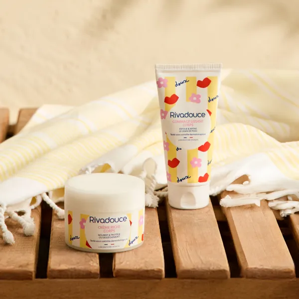 Image Rivadouce x Mathilde Cabanas - Duo Gommage Lissant + Crème Riche à 15,84€