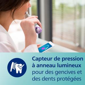 Image Brosse à dents électrique Philips HX9917/88 Sonicare DiamondClean Smart 9400 - Blanc à 179,99€