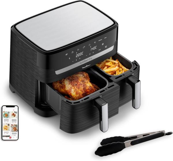 Image Air Fryer Moulinex EZ9018F1 Easy fry Essential - Noir/Inox à 99,99€