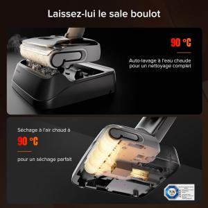 Image Aspirateur Laveur roborock F25 GT - Blanc/Gris à 217€
