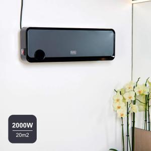 Image Radiateur Soufflant mural BLACK+DECKER BXWSH2000E - 2000W - Noir à 77,99€