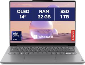 Image PC Portable 14" Lenovo 14IMH9 Yoga Slim 7 (Core Ultra 7, RAM 32Go, SSD 1To) - Gris à 949,99€