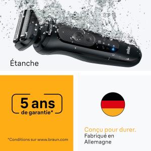 Image Rasoir Electrique Homme Braun 52-N1000SI Series 5 - Noir à 74,99€