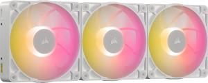 Image Pack 3 Ventilateurs CORSAIR iCUE Link RX120 Max RGB 120mm PWM - Blanc à 75,50€