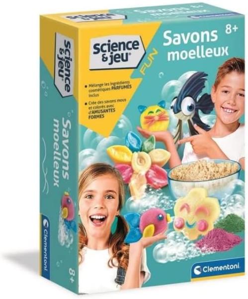 Image Savon Moelleux Clementoni 52532 Science & Jeu: Créer tes Savonnettes