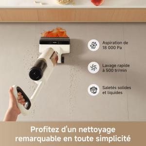 Image Aspirateur Laveur Mova K30 - Noir/Beige à 199€