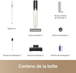 Image Aspirateur Laveur Mova K30 - Noir/Beige à 199€