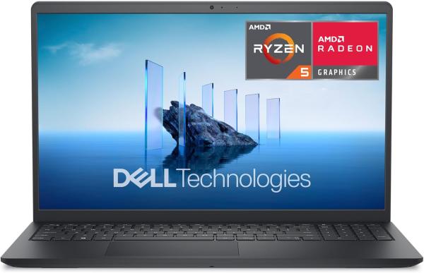 Image [Prime] PC Portable 15,6" FHD Dell 15 - DC15255 - (Ryzen5, RAM 8Go, SSD 512Go) - Noir à 329€