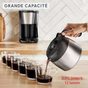 Image Cafetière filtre Moulinex FT5S0DE0 Subito - 0.9L - Noir/Inox à 49,99€