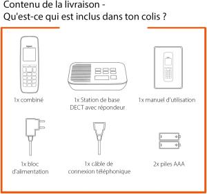 Image Téléphone DECT sans fil Gigaset A695A - Gris à 34,99€