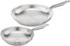 Image Pack 2 poêles 24 et 28cm Tefal E492S225 Virtuoso - Inox à 39,99€