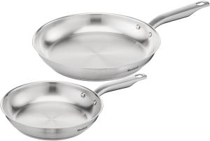 Image Pack 2 poêles 24 et 28cm Tefal E492S225 Virtuoso - Inox à 39,99€