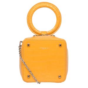 Image Sac Femme Mini Cube Croco SEQUOIA - Taupe ou Jaune à 55€