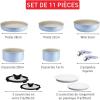 Image Batterie de cuisine Tefal L827SB04 Ingenio Serenity - 11pièces - Bleu à 94,99€