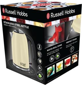 Image Bouilloire Electrique Russell Hobbs 20415-70 - 1.7M, 2400W - Crème à 24,99€