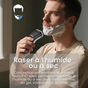 Image Tondeuse à Barbe Homme SweetLF SWS7105 - Bleu à 30,86€