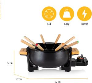 Image Appareil à fondue Tristar FO-1108 - 8P - Noir à 30,39€