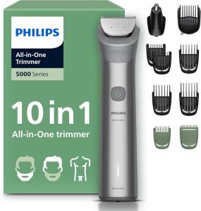 Image Tondeuse tout-en-un Philips MG5918/15 Multigroom série 5000 - Gris à 44,99€