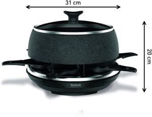 Image Appareil à Raclette Tefal RE12C801 Cheese N'Co 6En1 - Noir à 65€