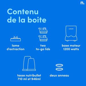 Image Mixeur Nutribullet NB120MB Pro 1200 - Noir à 109,90€