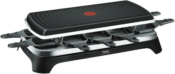 Image Appareil à raclette et grill Tefal RE458812 Inox et Design - Noir à 64,99€