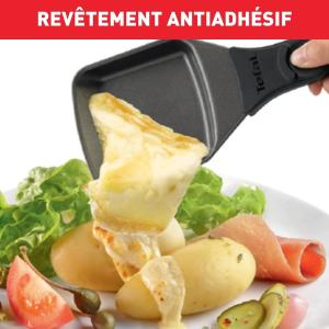 Image Appareil à raclette et grill Tefal RE458812 Inox et Design - Noir à 64,99€