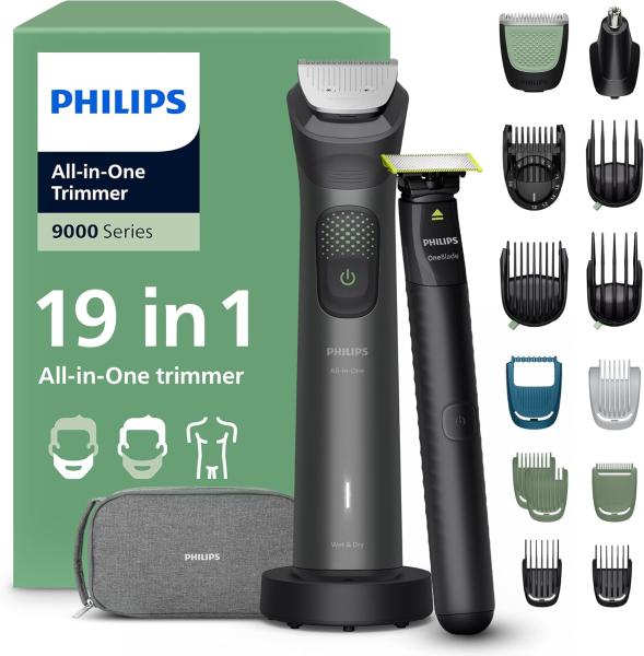 Image Tondeuse tout-en-un Philips MG9556/15 Multigroom 9000 séries - Noir à 69,99€