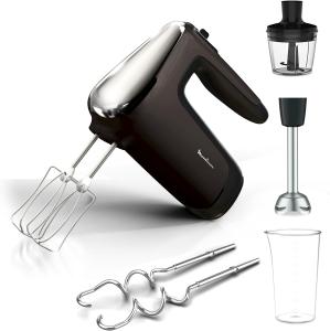 Image Batteur à main Multifonction Moulinex HM653910 Powermix Silence - 600 W - Noir à 49,99€