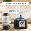 Image Robot Cuisine Multifonction Moulinex Double Force Compact - 3L, 800W - Noir à 80,69€