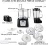Image Robot Cuisine Multifonction Moulinex Double Force Compact - 3L, 800W - Noir à 80,69€