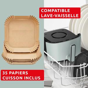 Image Airfryer Moulinex EZ2454F0 Easy Fry - 5L - POP EUCALYPTUS à 59,99€