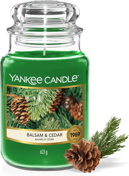 Image Bougie Parfumée Yankee Candle Sapin baumier et cèdre - 150 Heures à 19,99€