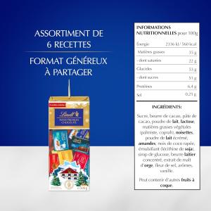 Image Pack Assortiments de Chocolats Lindt SWISS PREMIUM CHOCOLATE - 2 recettes exclusives - 500g à 11,54€