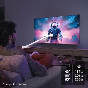 Image Smart TV 55" UHD 4K Philips 55PUS7200 - Titan OS - Noir à 299€